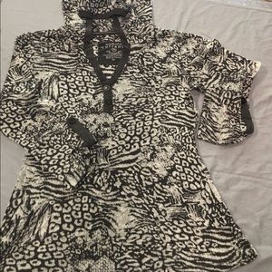 Currants long sleeve print Hoodie